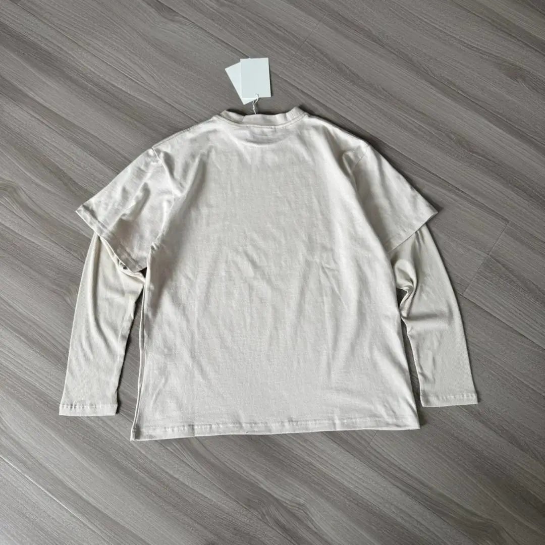 Fake Two-Piece Mesh Tee