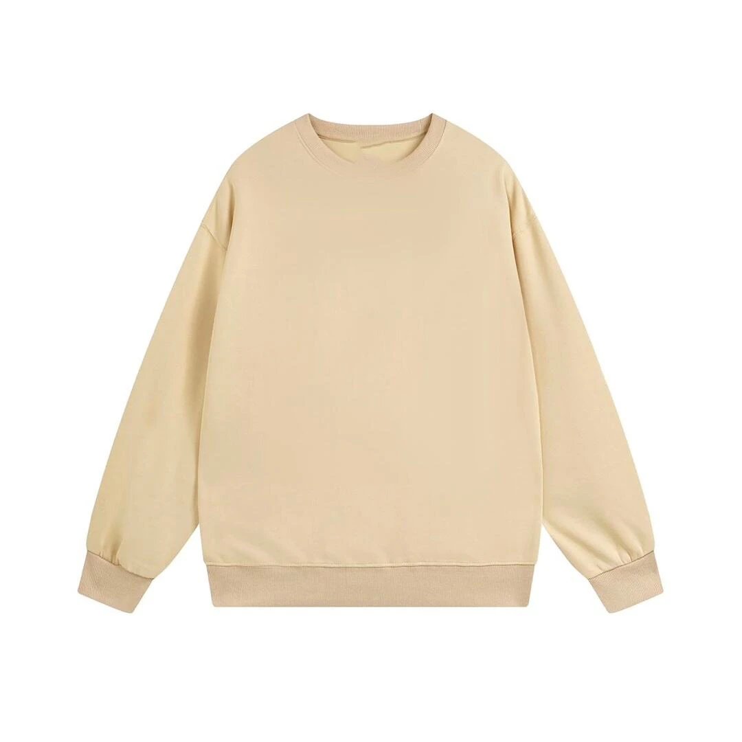 Flame Big Logo Printed Round Neck Hoodie