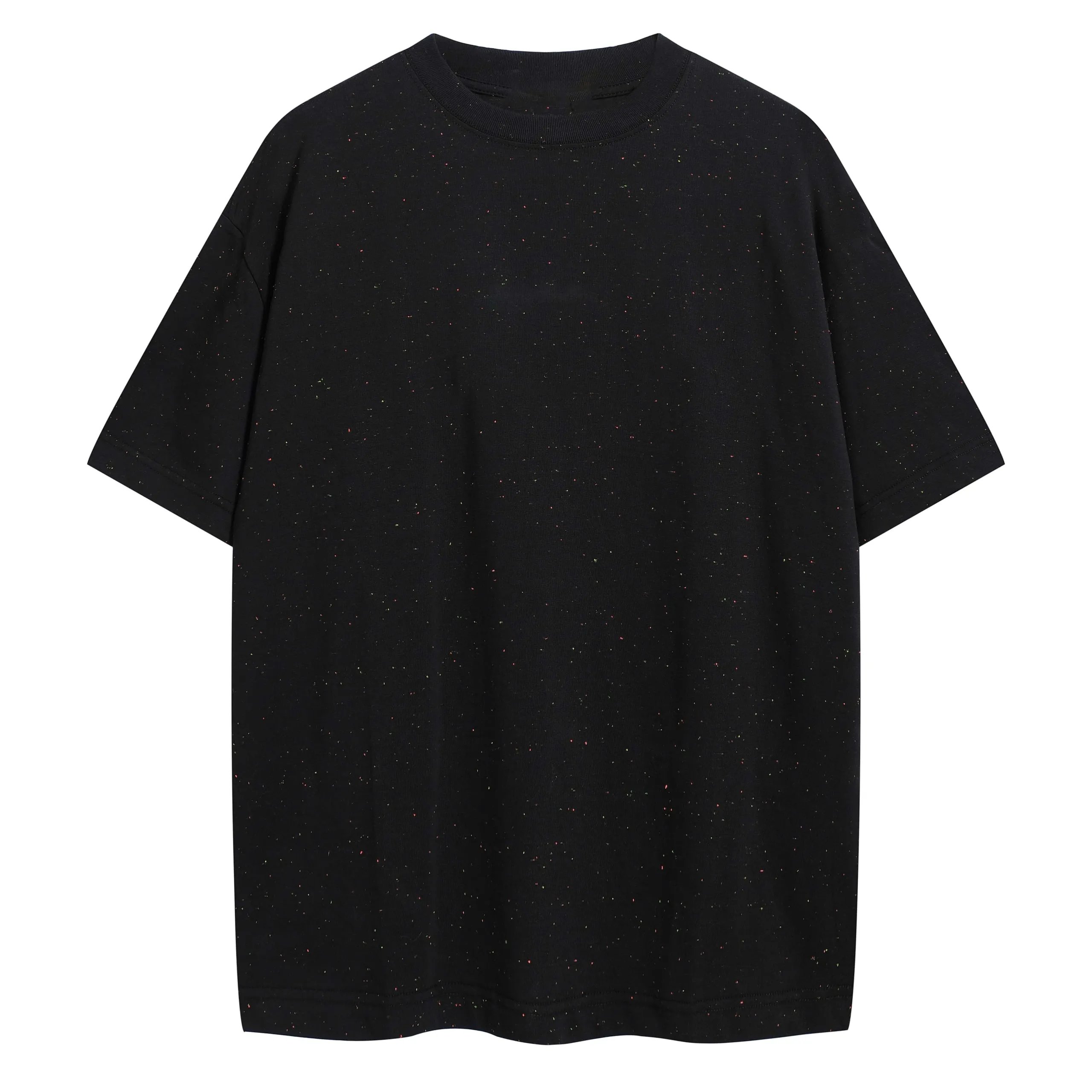 Colorful Yarn Small Logo Letter Short Sleeve T-Shirt
