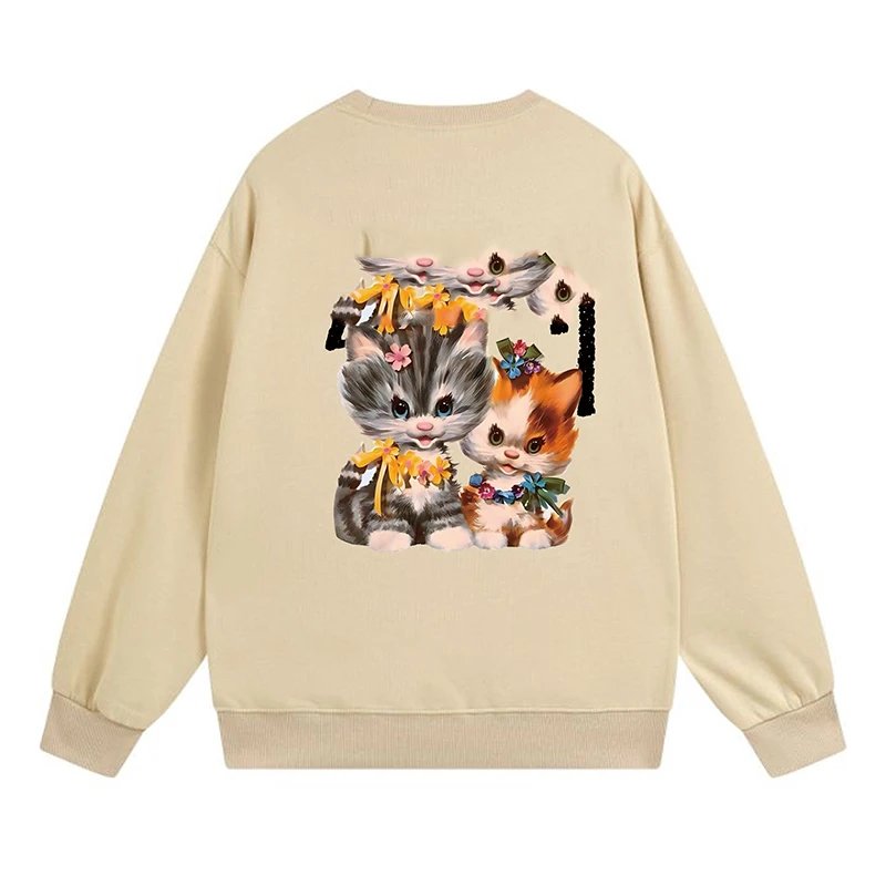 Mi Printed Round Neck Hoodie
