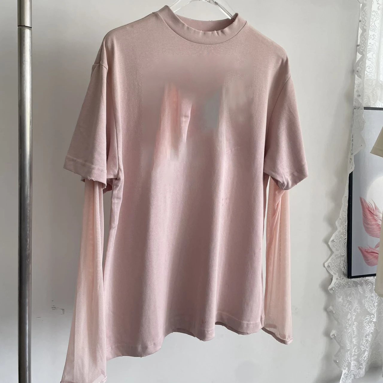 Fake Two-Piece Long Sleeve T-Shirt photo 2