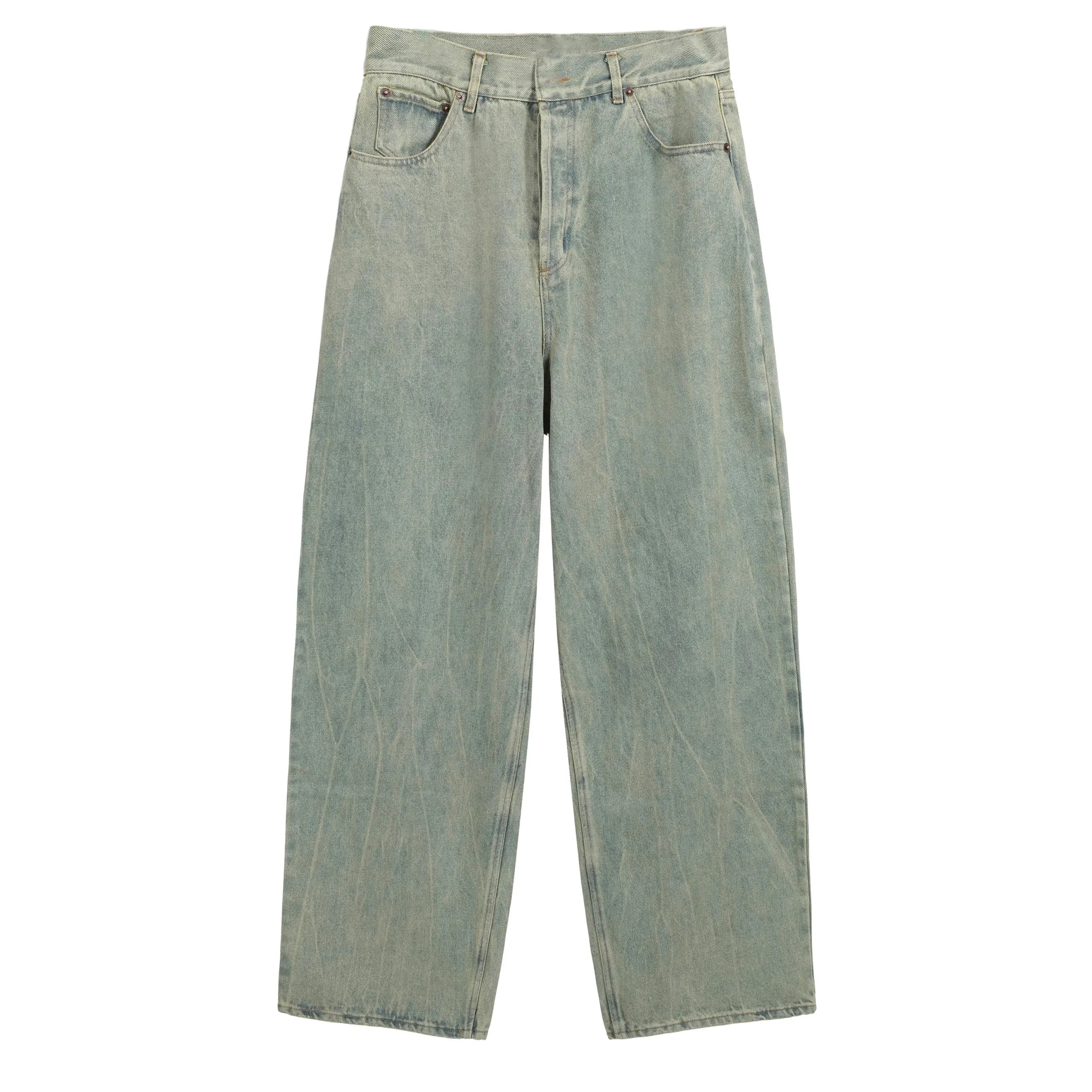 Wash Loose Wide Jeans
