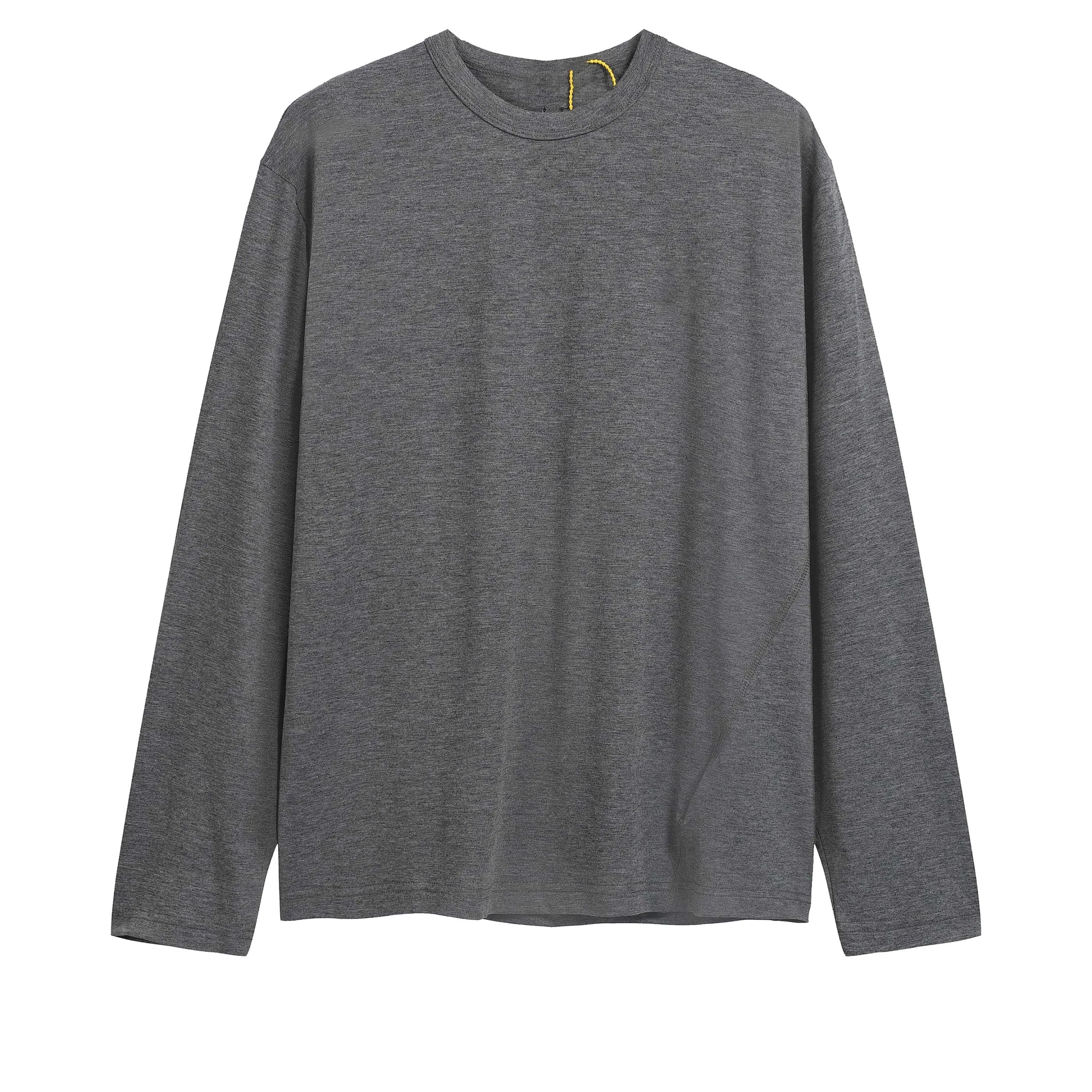 Smiling Emoji Print Irregular Hemmed Long Sleeve T-Shirt