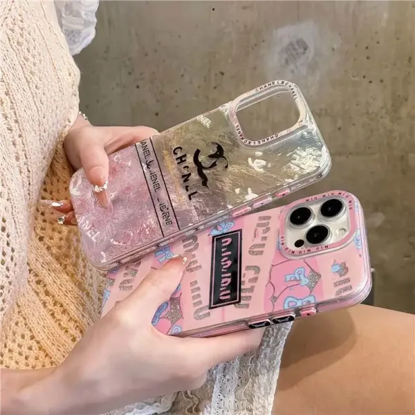 Chanel Logo Floral Print Transparent Phone Case - 4
