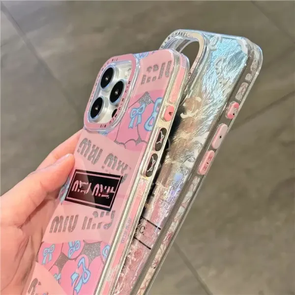 Chanel Logo Floral Print Transparent Phone Case - 6