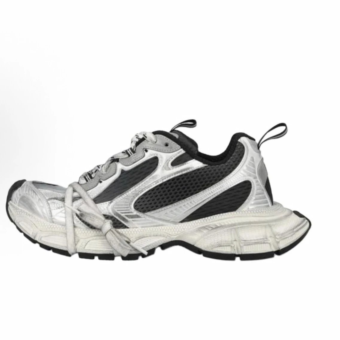 Balenciaga White and Black Chunky Sneakers