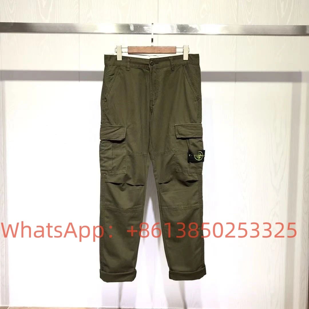 Military green work pants