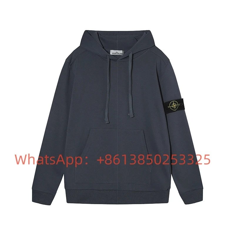 Hoodie gray blue