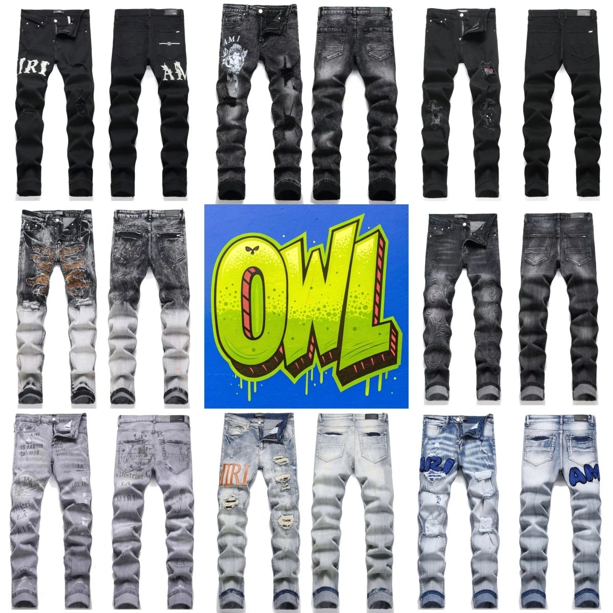 Q9335 Jeans - Premium Quality ⭐ Customer Service +86 18559445859