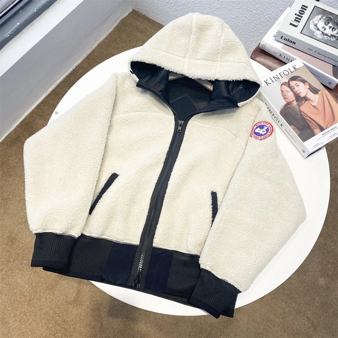 Canada Goose Sherpa Fleece Hooded Jacket Black Outerwear - 4