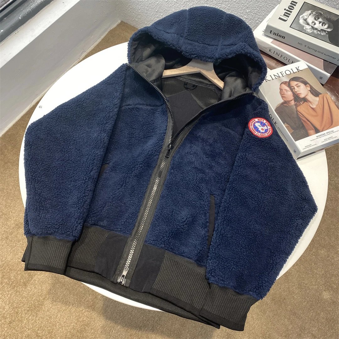 Canada Goose Sherpa Fleece Hooded Jacket Black Outerwear - 7