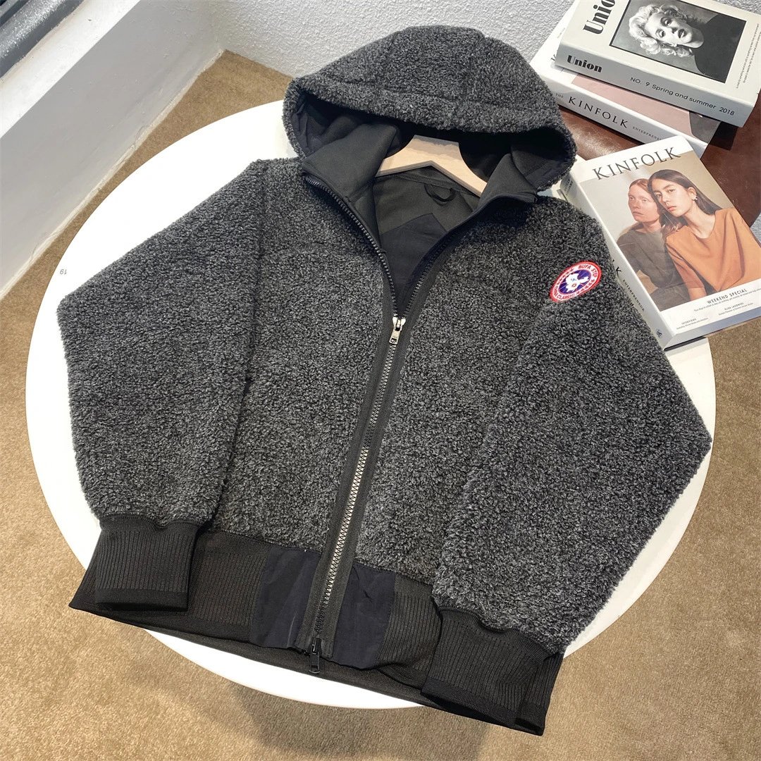 Canada Goose Sherpa Fleece Hooded Jacket Black Outerwear - 9