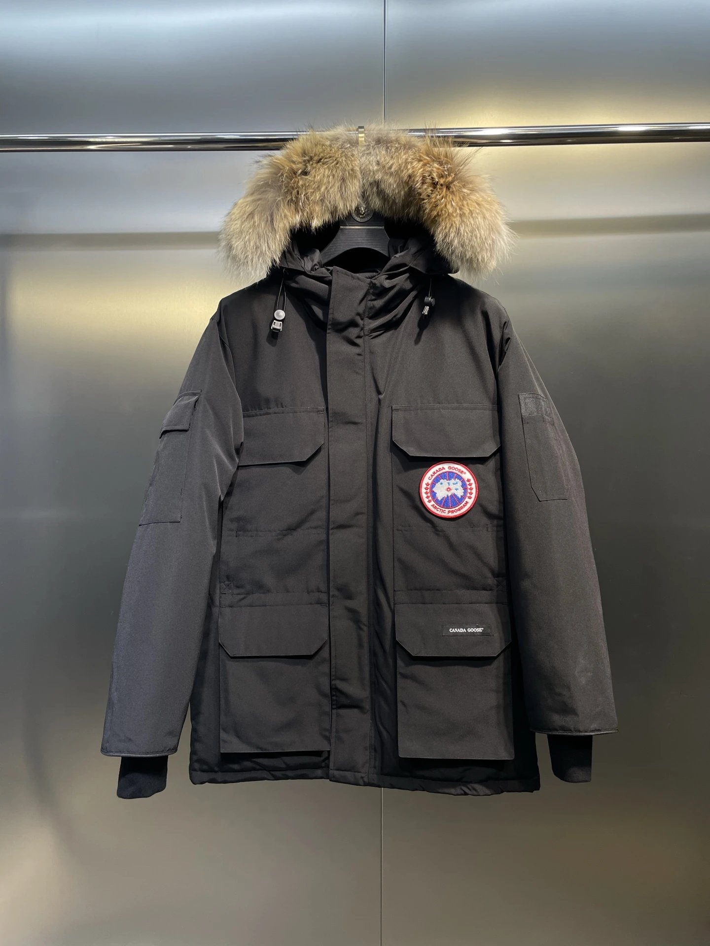 Canada Goose Expedition Parka Graphite Gray Down Jacket - 10