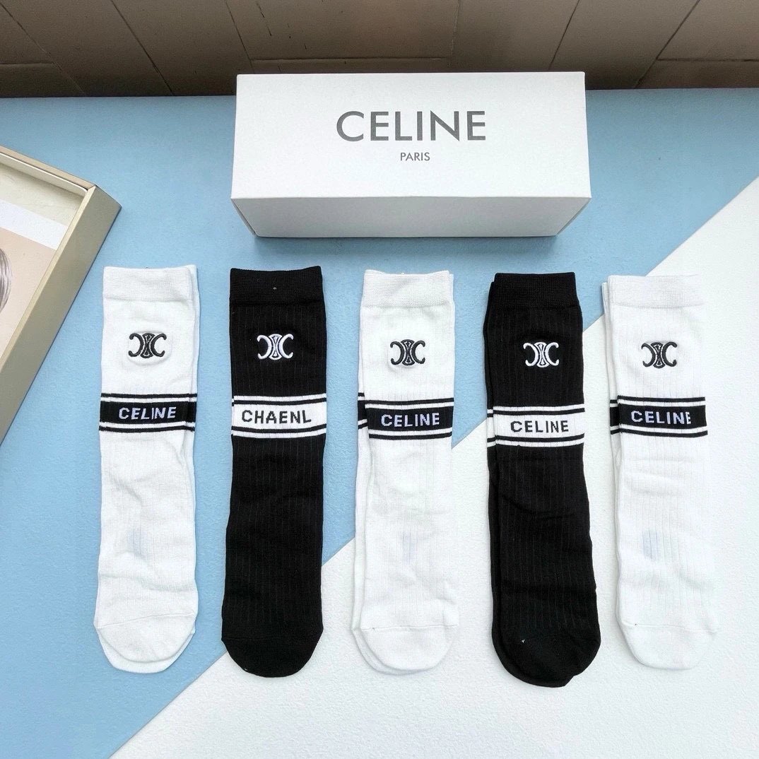 Celine Socks 9 colorways [Premium Quality]