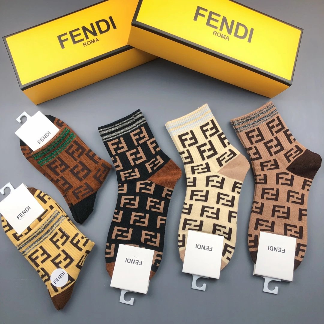 FENDI Socks 6 colorways [Premium Quality]