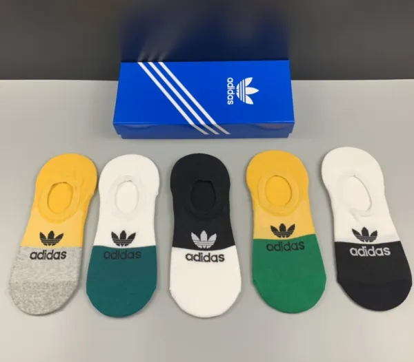 Adidas Classic Crew Socks Black White Gray - 4