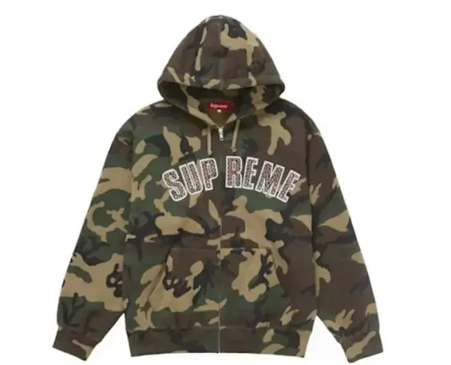 Supreme Hoodies & Sweatshirts Zip-Up Hooded Sweatshirt with Arched Logo product detail image 2