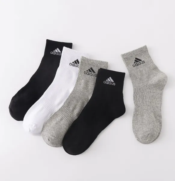 Adidas Classic Crew Socks Black White Gray - 1