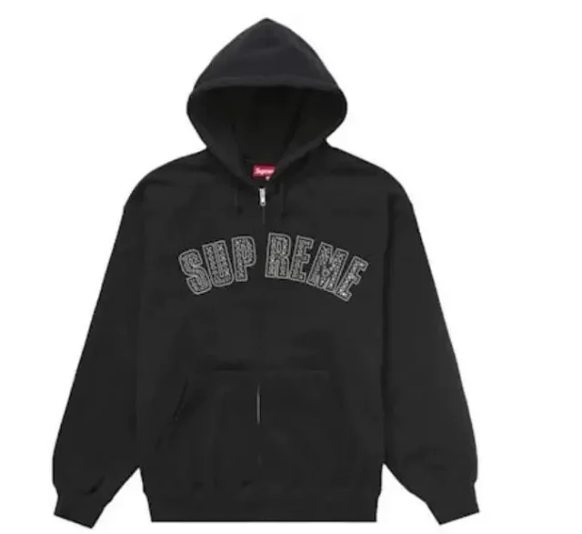 Supreme Hoodies & Sweatshirts Zip-Up Hooded Sweatshirt with Arched Logo product detail image 3