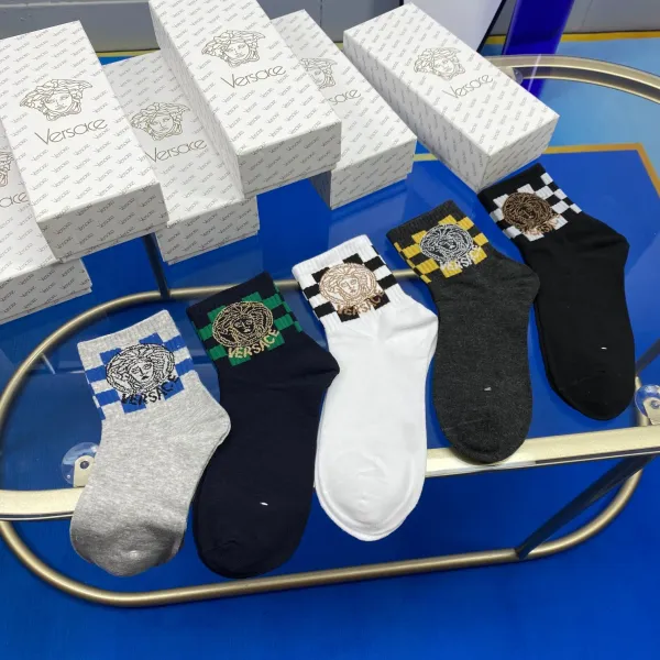 Versace Medusa Logo Socks in Multiple Colorways Socks - 1