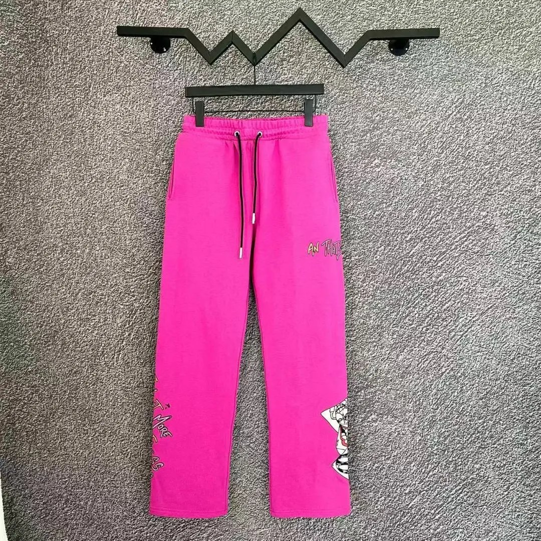 Art That Kills Graphic Print Fuchsia Sweatpants