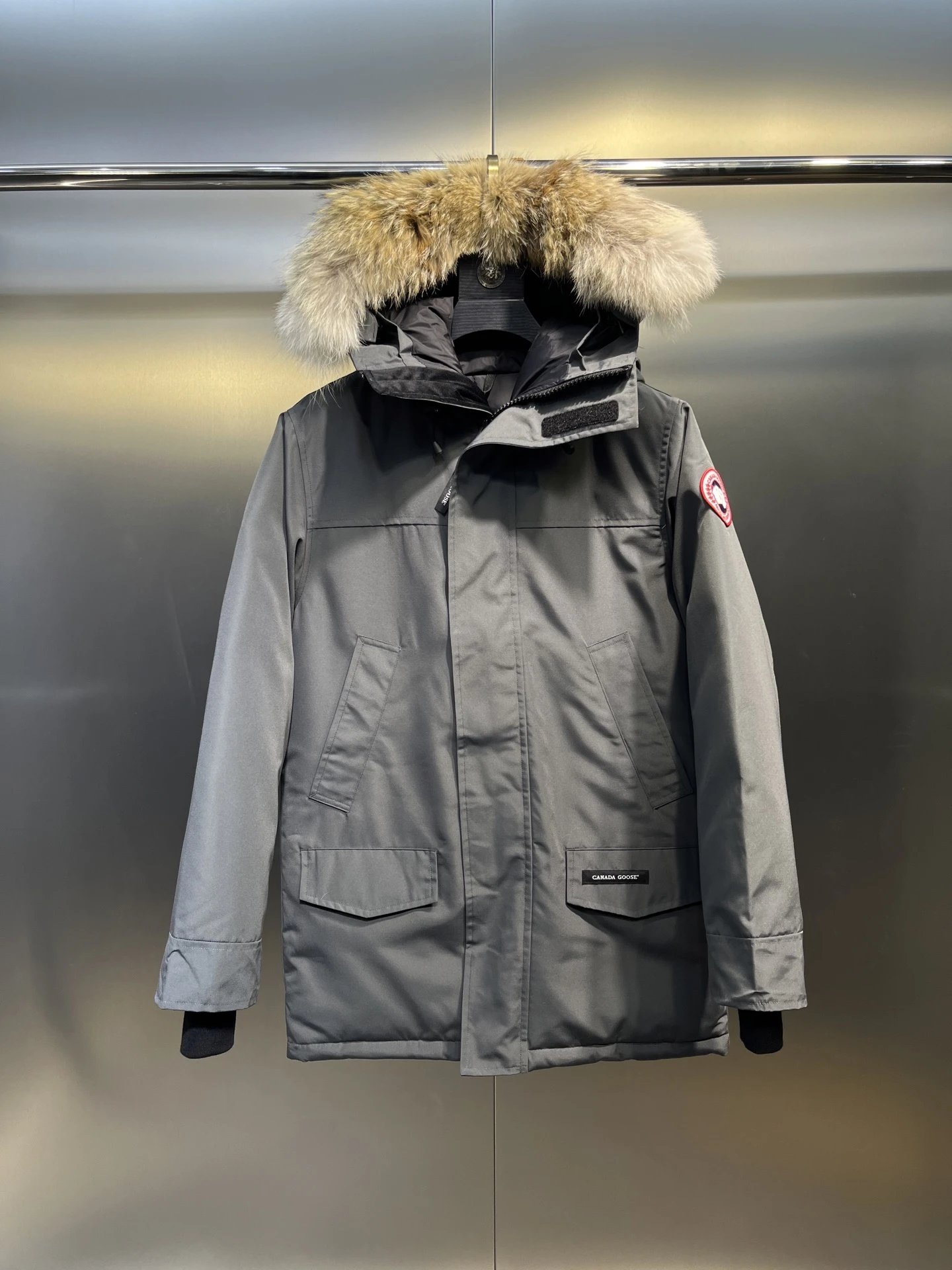 Canada Goose Expedition Parka Beige with Fur Trim Parka - 9