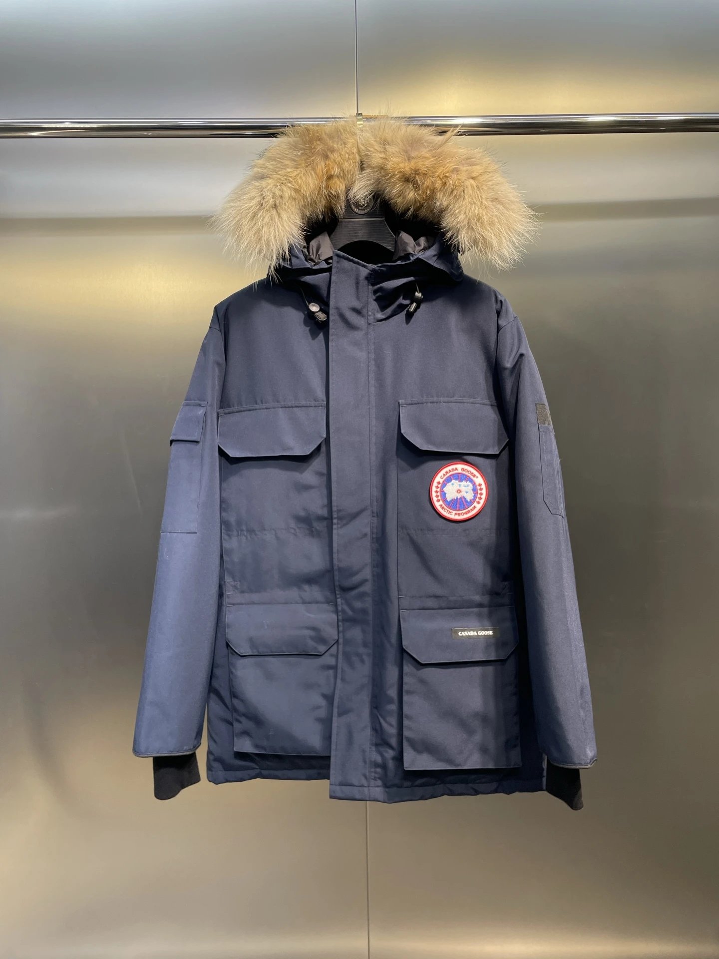Canada Goose Expedition Parka Royal Blue Down Jacket - 7