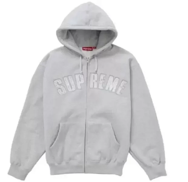 Supreme Hoodies & Sweatshirts Zip-Up Hooded Sweatshirt with Arched Logo product detail image 5