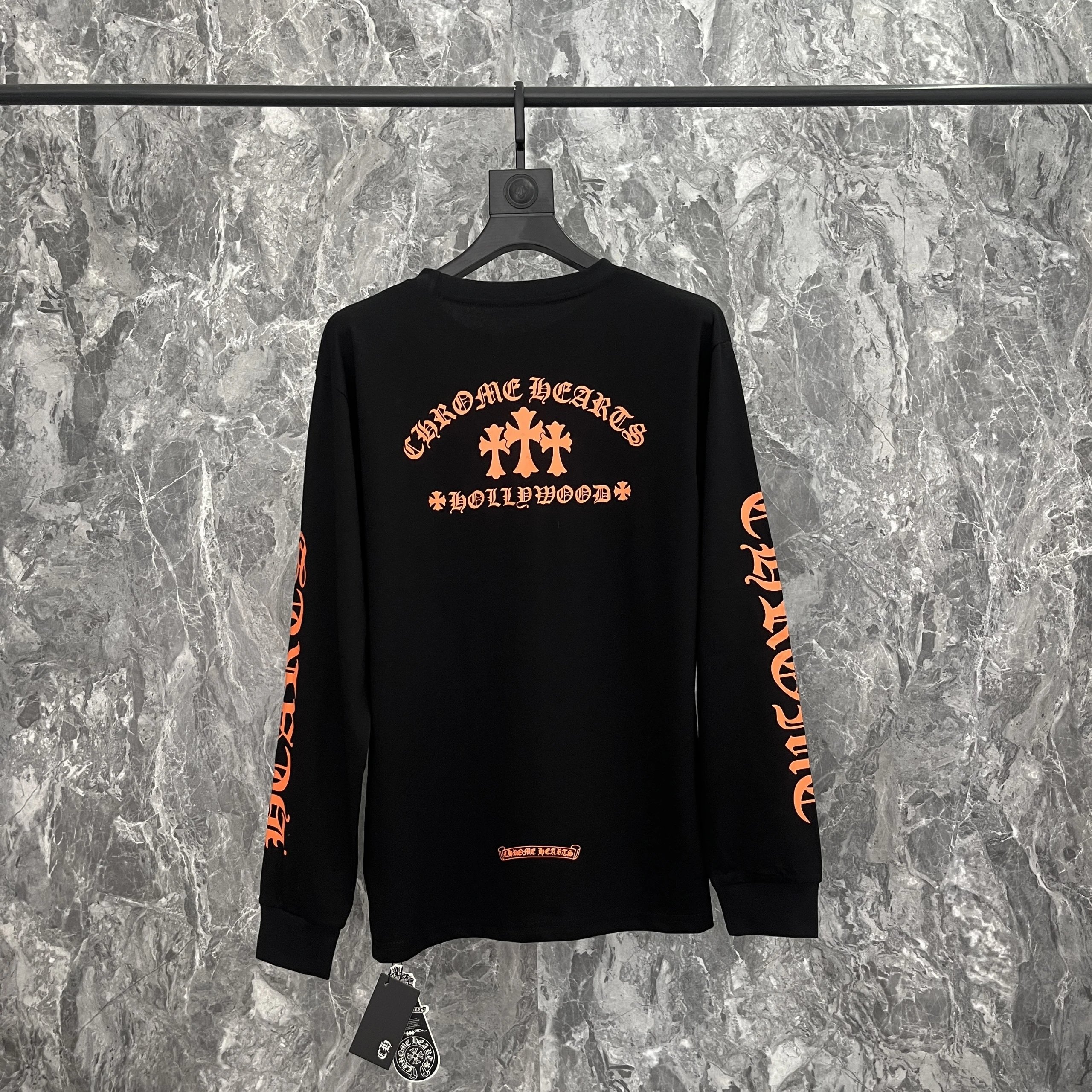 Chrome hearts orange cross longsleeve