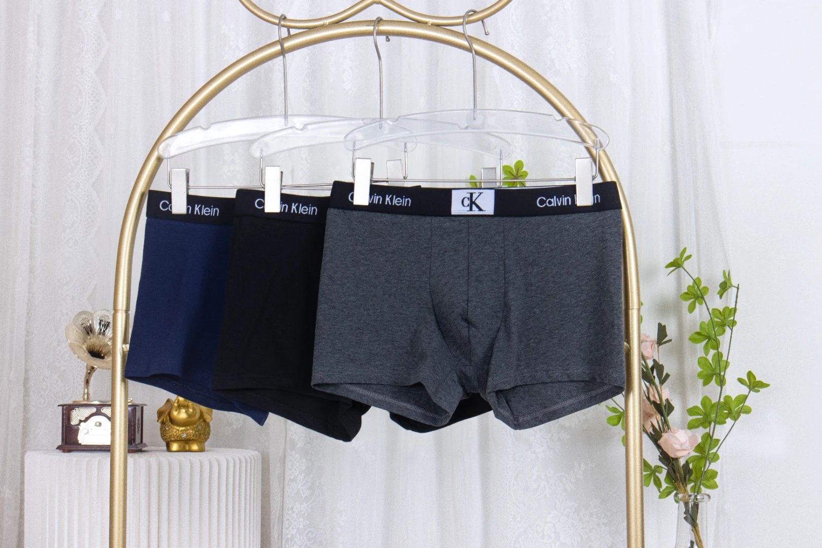Lululemon Men's Align Boxer Briefs in Gray, Black, and Light Gray Underwear - 9