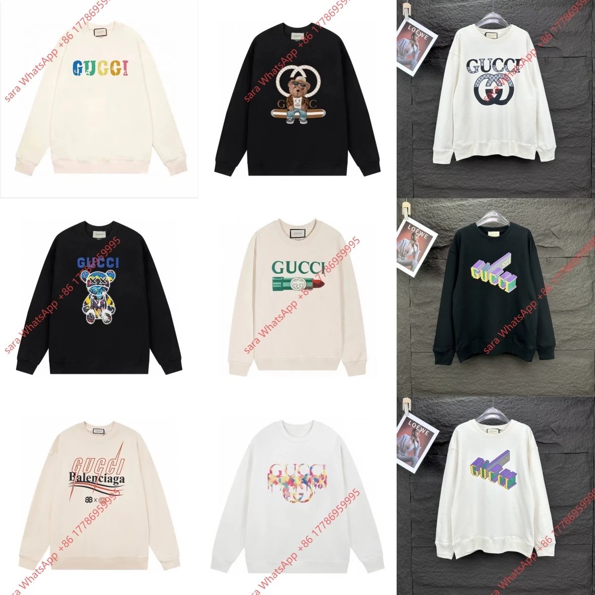 Gucci Logo Print Cream Casual 