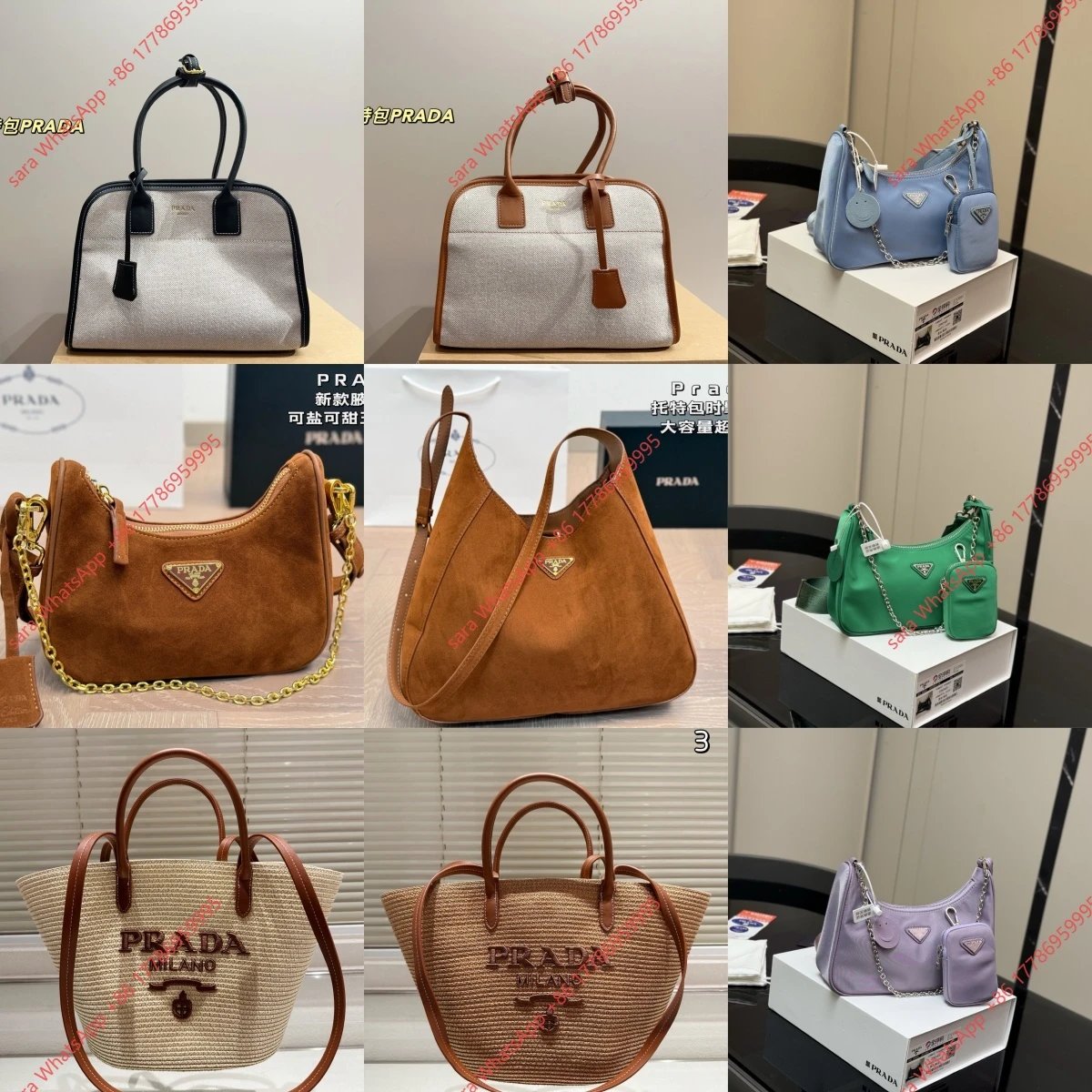 Prada Canvas Tote Beige Casual