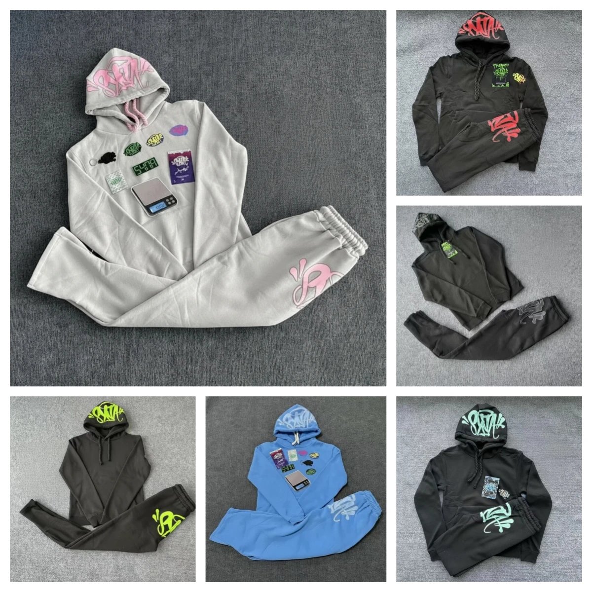 Graffiti Hoodie & Jogger Set [6 Color Variants]