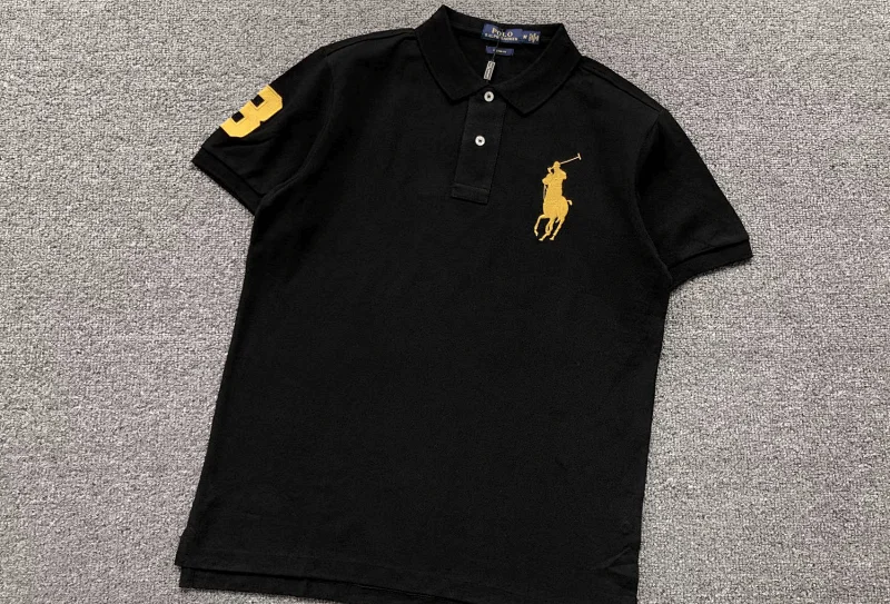 Ralph Lauren T-Shirts Short-sleeve polo shirt with Big Pony embroidery and sleeve 3 patch — 2