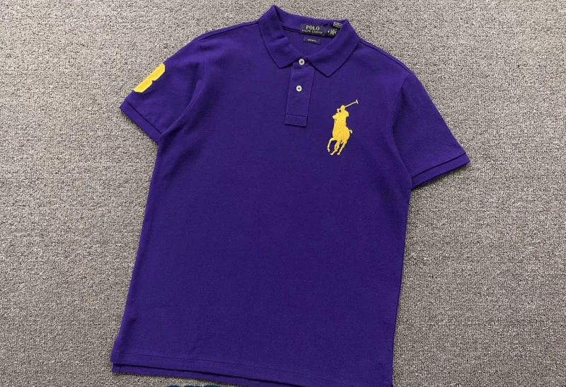 Ralph Lauren T-Shirts Short-sleeve polo shirt with Big Pony embroidery and sleeve 3 patch — 17