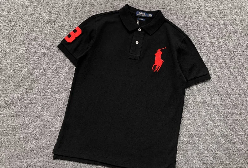 Ralph Lauren T-Shirts Short-sleeve polo shirt with Big Pony embroidery and sleeve 3 patch — 3