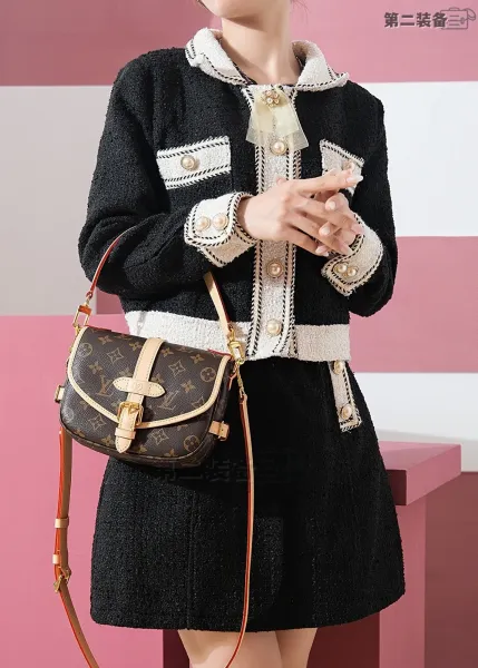 Louis Vuitton Monogram Saddle Bag Beige Crossbody Bag - 5