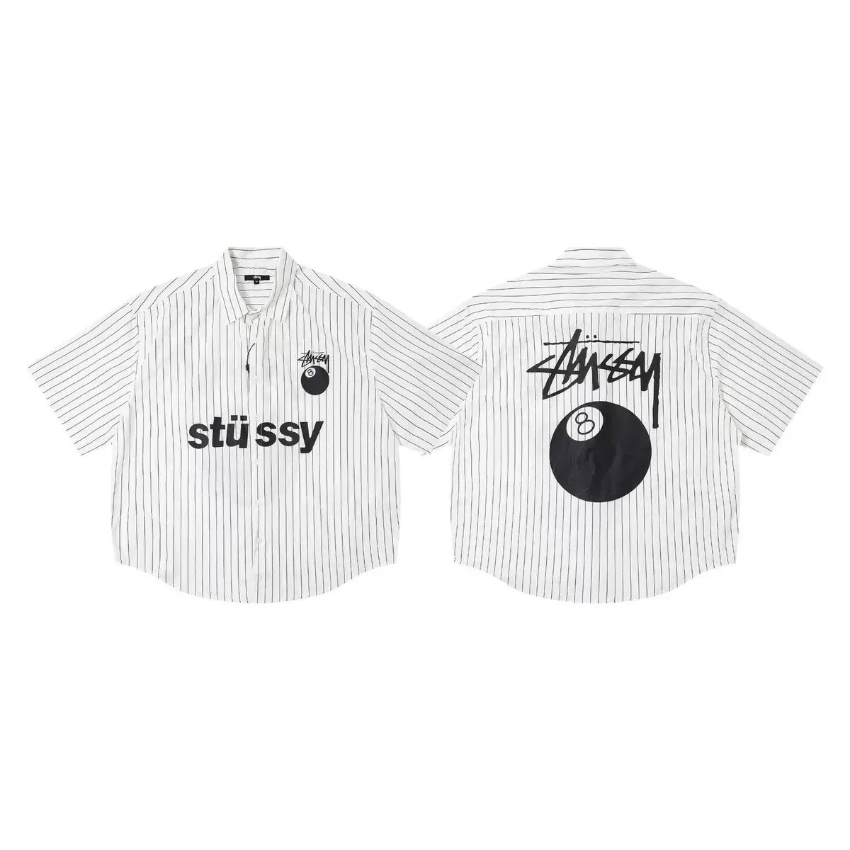 Stussy Checkered Brown Gingham Short Sleeve Button Up Shirt