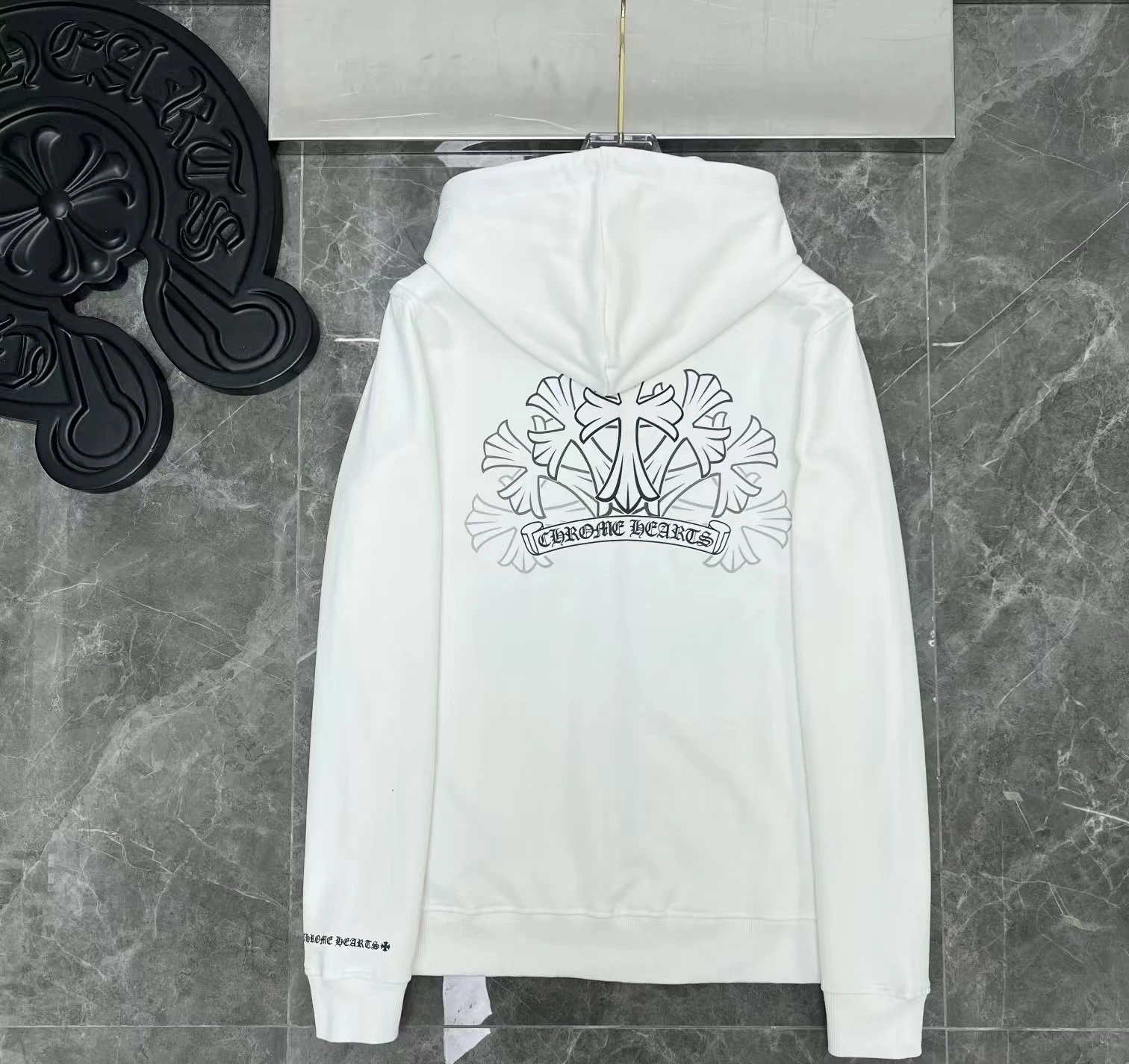 Chrome Hearts Cross-Panel Hooded Sweatshirt photo 2