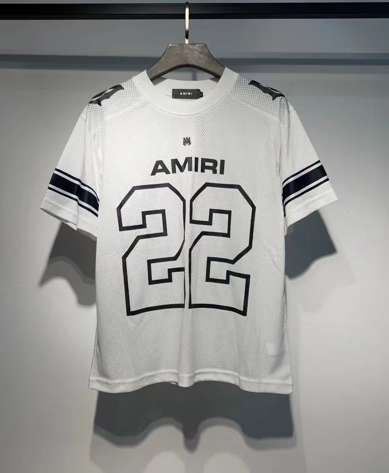 Amiri White Mesh Jer