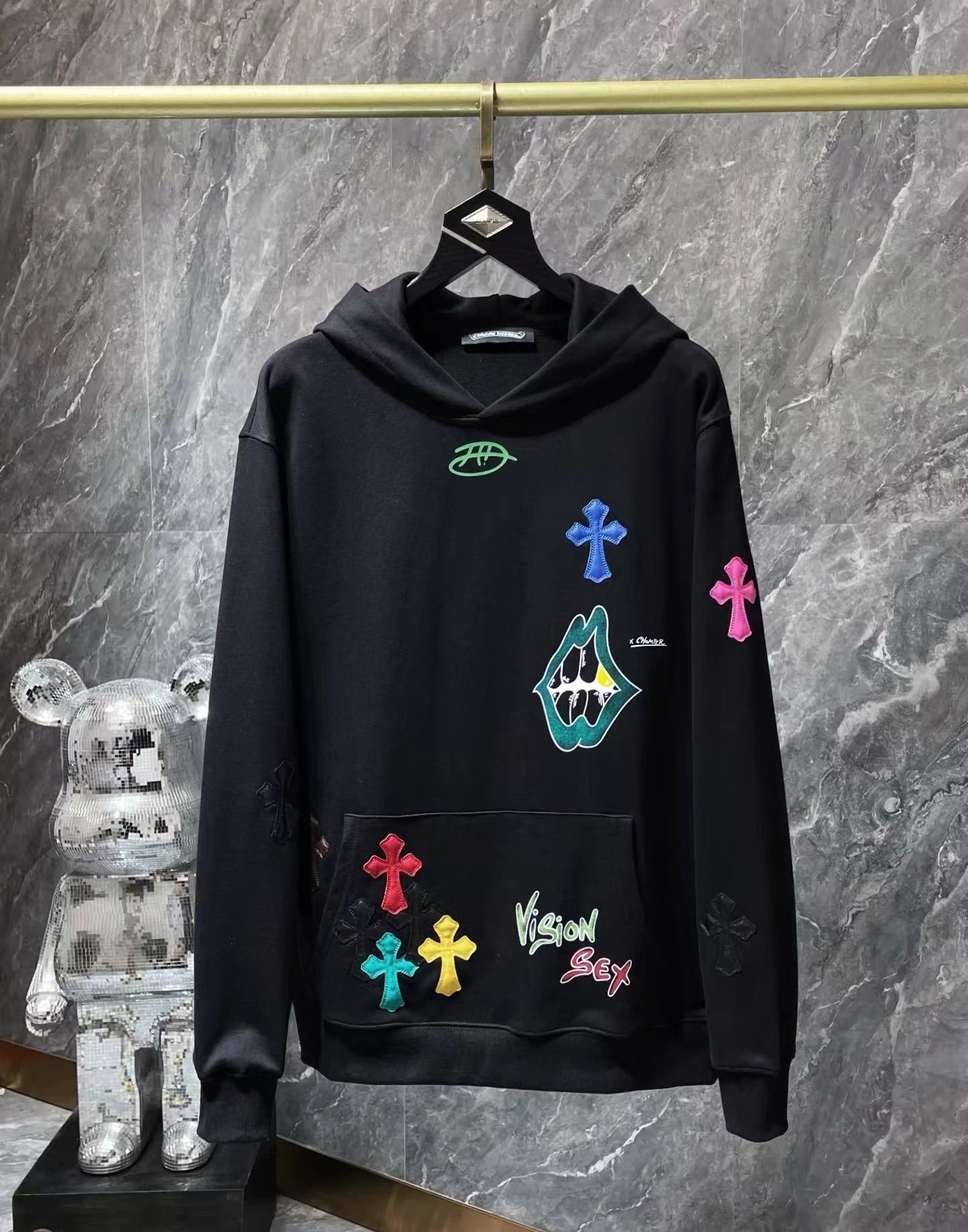 Chrome Hearts Cross-Panel Hooded Sweatshirt photo 5