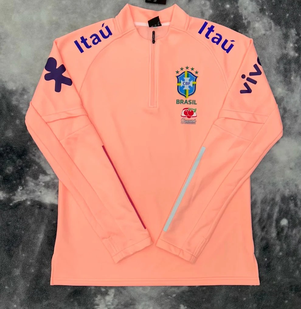 Lightweight Brazil Almond Half-Zip