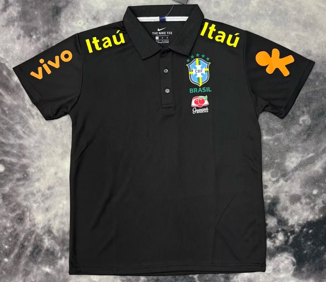 Style 105 Brazil Black Polo Shirt