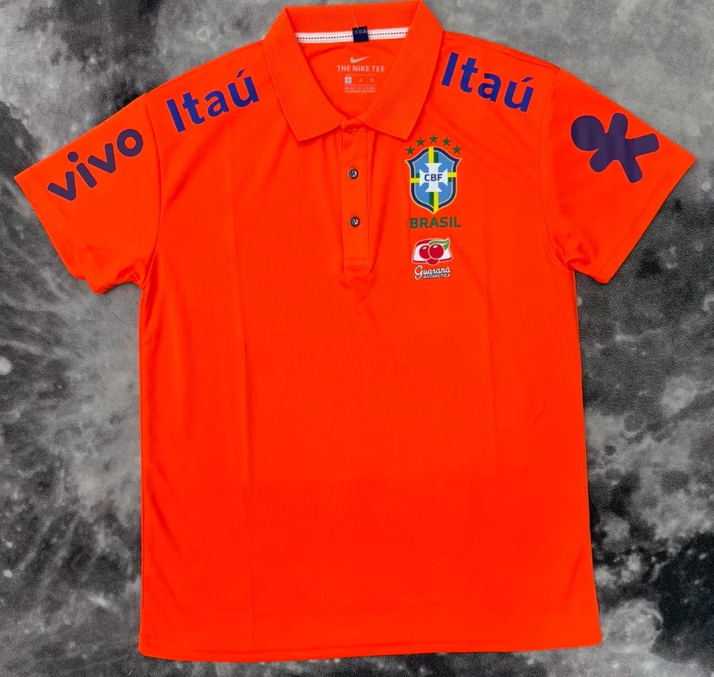 Style 105 Brazil Orange Polo Shirt