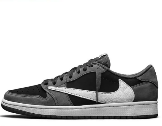 AJ1 low-top carbon gray barb