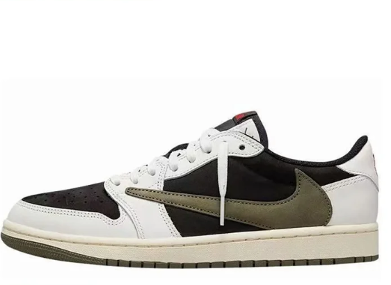 AJ1 Low Top Olive Green Barb