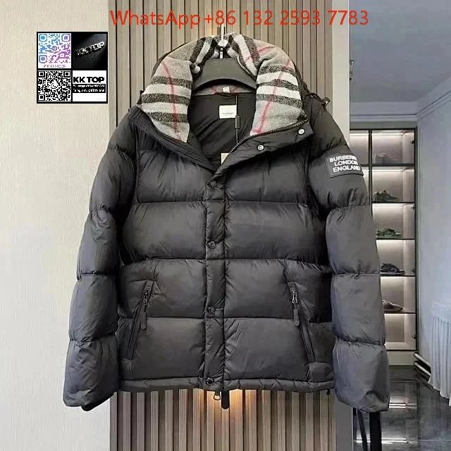 Black Burberry down jacket