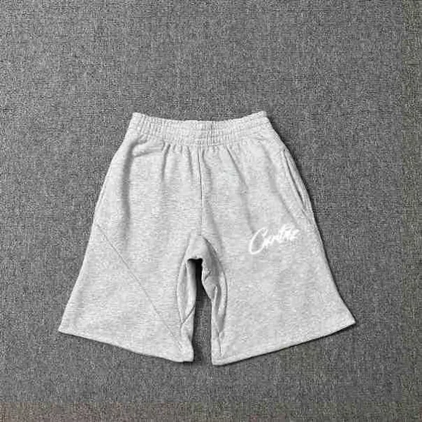 Corteiz Logo Print Heather Gray Sweat Shorts - 1