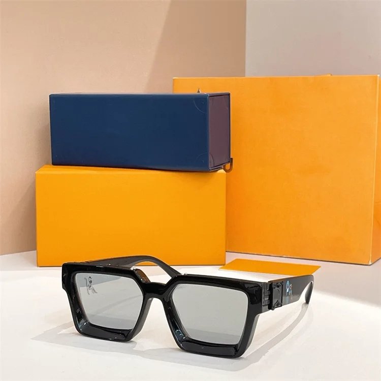 Design Geometric Frame Black Sunglasses Eyewear - 1