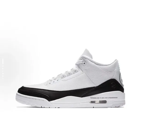 Air Jordan 3 White Cement Blue Sneakers Basketball Shoes - 3